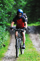 Image showing  mount bike man outdoor