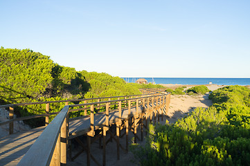 Image showing Carabassi beach