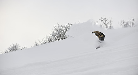 Image showing freestyle snowboarder