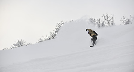 Image showing freestyle snowboarder