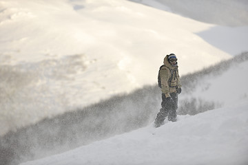 Image showing freestyle snowboarder