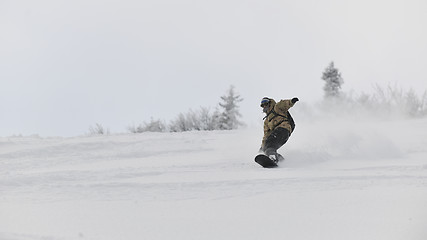 Image showing freestyle snowboarder