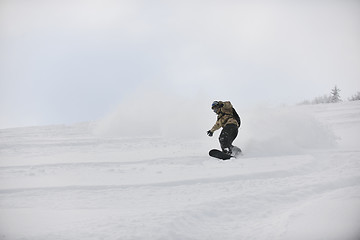 Image showing freestyle snowboarder