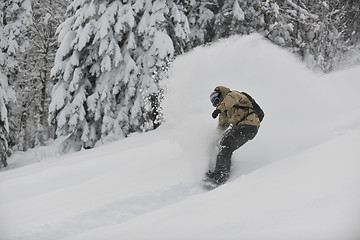 Image showing freestyle snowboarder