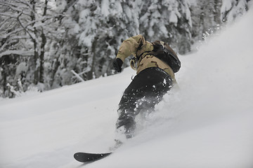 Image showing freestyle snowboarder