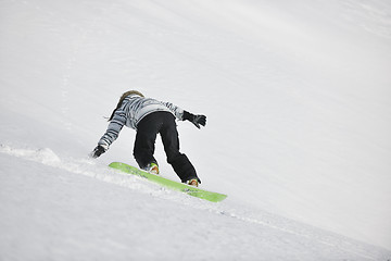 Image showing freestyle snowboarder