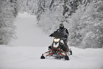 Image showing snowmobile