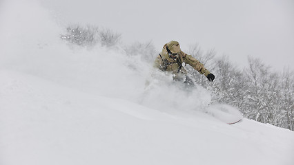 Image showing freestyle snowboarder