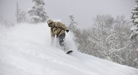 Image showing freestyle snowboarder