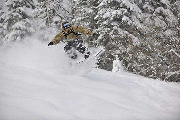 Image showing freestyle snowboarder