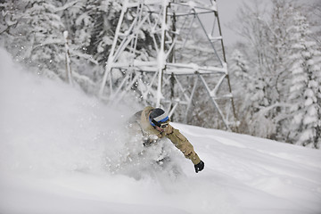 Image showing freestyle snowboarder