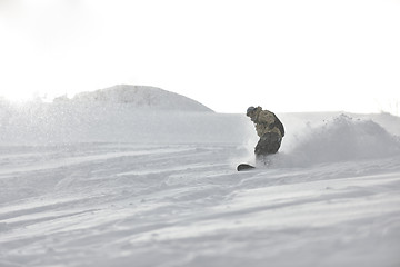 Image showing freestyle snowboarder