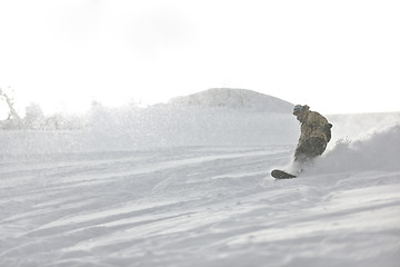 Image showing freestyle snowboarder