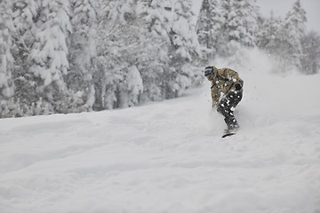 Image showing freestyle snowboarder