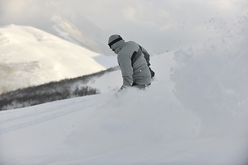 Image showing freestyle snowboarder