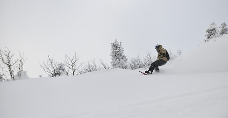 Image showing freestyle snowboarder