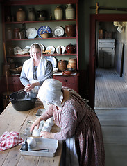 Image showing Women working in English traditional dress