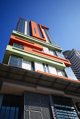 Image showing modern building at sunny day and clear blue sky