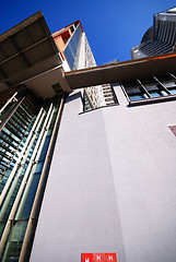 Image showing modern building at sunny day and clear blue sky