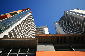 Image showing modern building at sunny day and clear blue sky