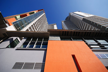 Image showing modern building at sunny day and clear blue sky