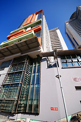 Image showing modern building at sunny day and clear blue sky