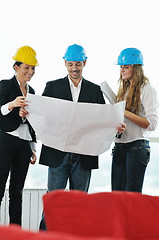 Image showing young architect team