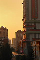 Image showing sunrise cityscape