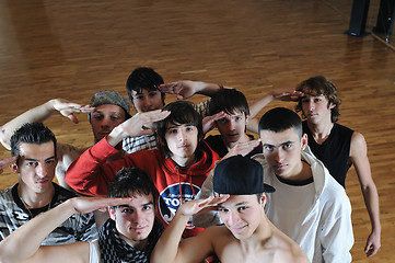 Image showing teen  group