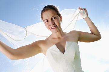 Image showing bride outdoor