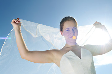 Image showing bride outdoor