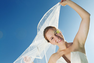 Image showing bride outdoor