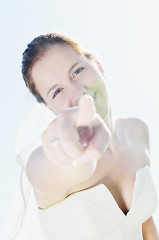 Image showing bride outdoor