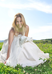 Image showing beautiful bride outdoor