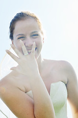 Image showing bride outdoor