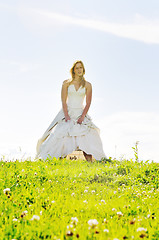 Image showing bride outdoor