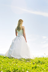 Image showing bride outdoor