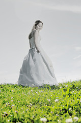 Image showing bride outdoor