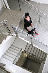 Image showing senior woman work on laptop