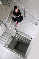 Image showing senior woman work on laptop