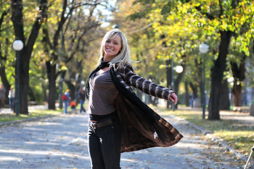 Image showing Cute young woman smiling 