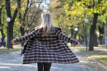 Image showing Cute young woman smiling 