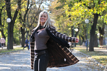 Image showing Cute young woman smiling 