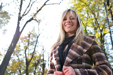 Image showing Cute young woman smiling 