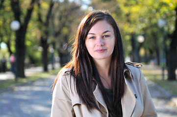 Image showing Cute young woman smiling 