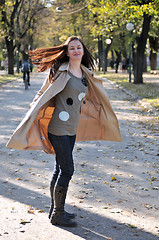 Image showing Cute young woman smiling