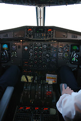 Image showing airplane cockpit