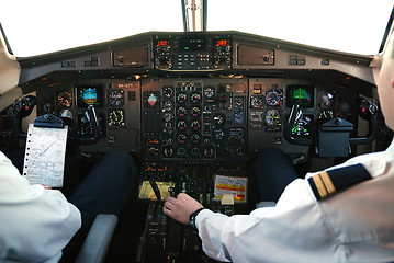 Image showing airplane cockpit