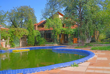 Image showing luxury house with swimming pool