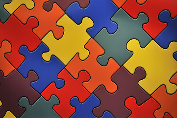 Image showing Puzzle plane - one piece missing